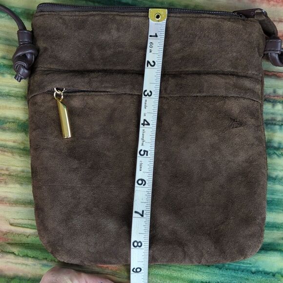 Bechamel Soft Suedecloth Crossbody Bag - Picture 9 of 9